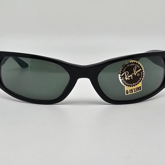 Ray-Ban B&L W1926 Black Frame G-15 Green Glass Lens Cat Eye Sunglasses 55-16-133 main image 13